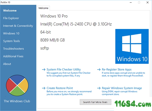 FixWin系统修复工具1.2