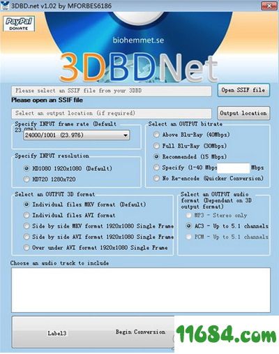 3DBDNet视频转换软件1.0.2 绿色免费版